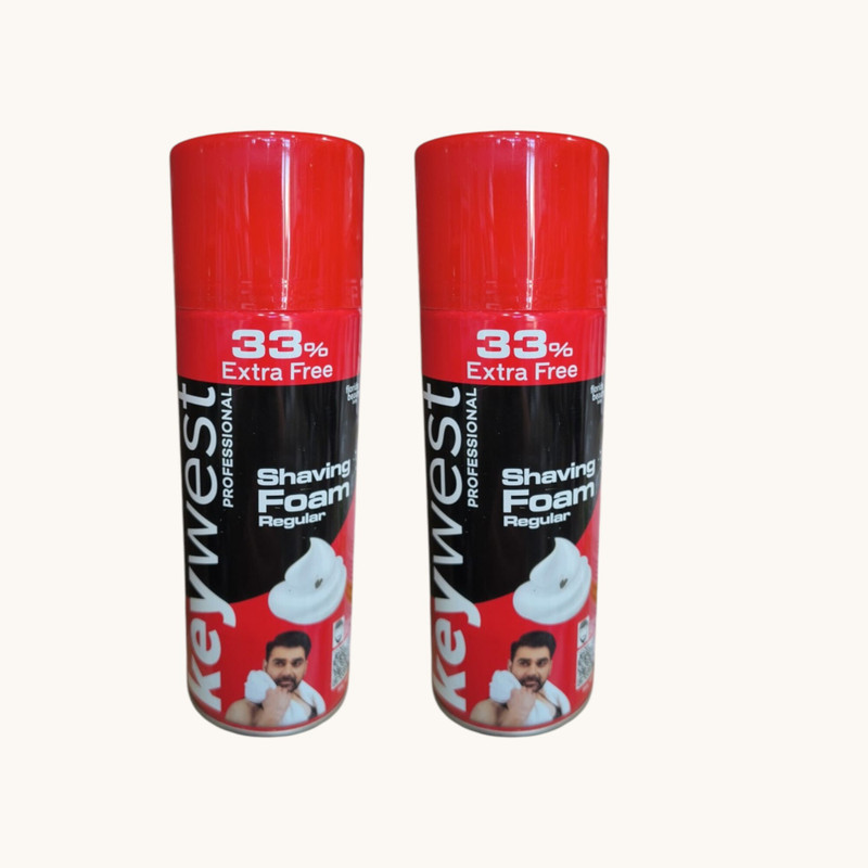 zeliora Keywest Professional Shaving Foam Regular | 100ml | Pack of 2(200 ml)