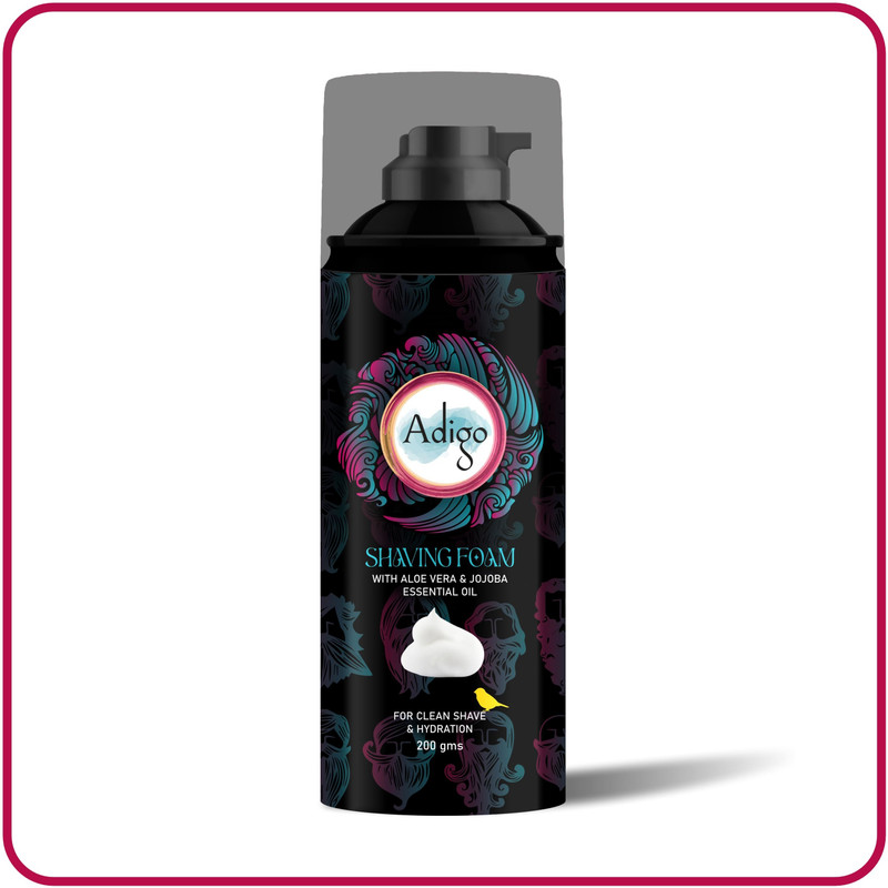 adigo Shaving Foam With Aloe Vera & Jojoba Essential Oil(200 g)