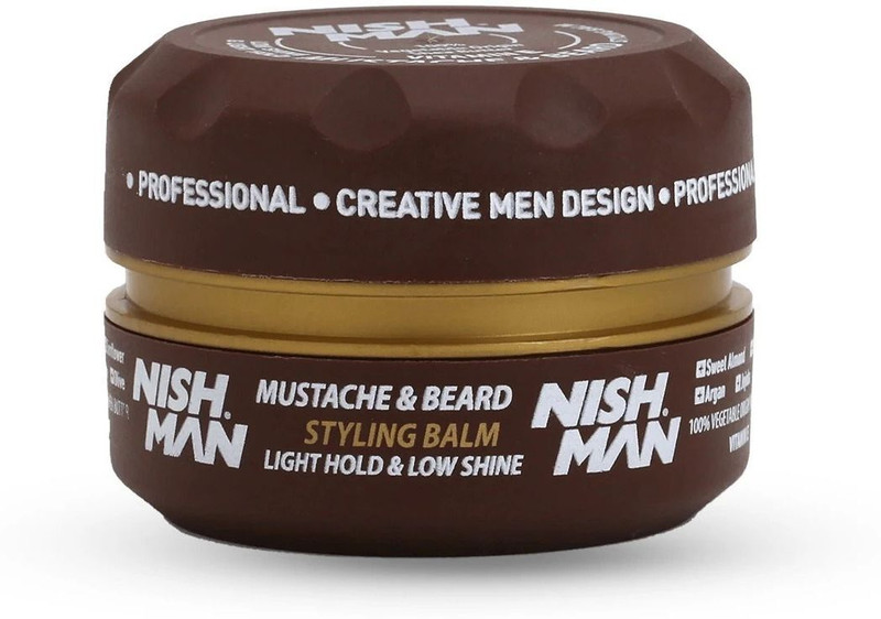 Nishman Beard & Mustache Styling Wax | All-Day Hold | Perfect Shape & Control(30 ml)