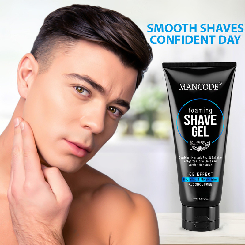 MANCODE Foaming Shave Gel for Men Acohol Free Minimizes Risk of Nicks Cuts Razor Burn(100 ml)