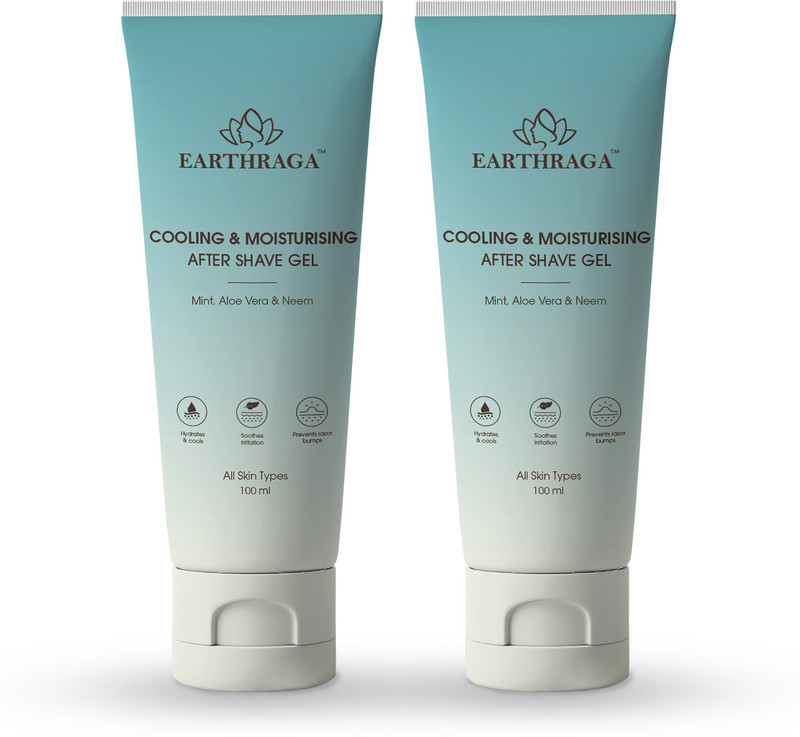 EARTHRAGA After Shave Gel For Men & Women With Lemon Grass Cool Refreshing Moisturizing(200 ml)