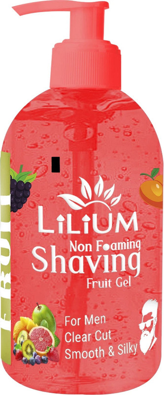 LILIUM Non Foaming Shaving Gel Fruit for Men Clear Cut, Smooth & Silky Skin(600 ml)