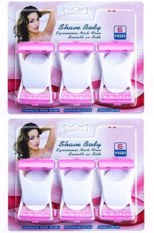 Prachi (12 Pcs) Disposable MAX Body & Bikini Shaving Razor For Women Platinum Blade, Women(Pack of 12)