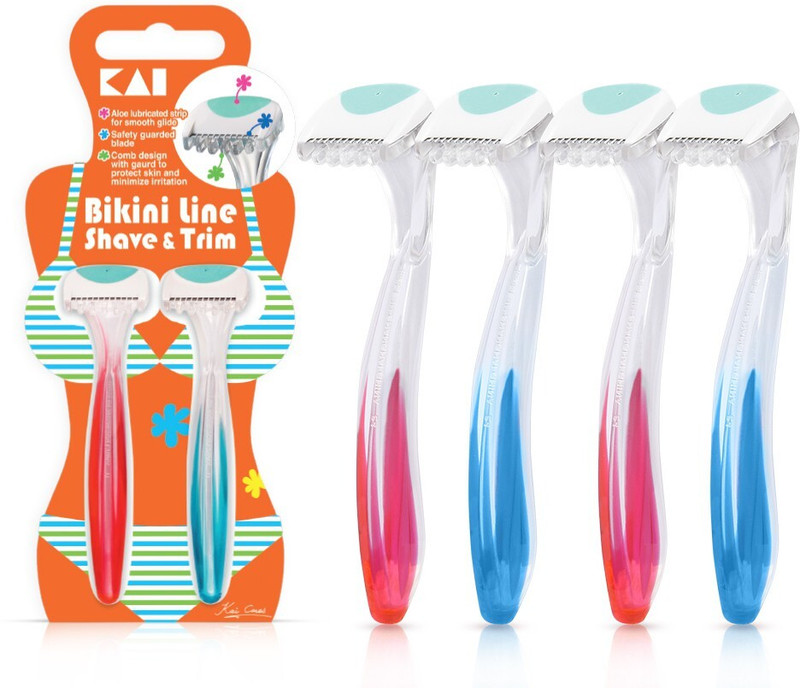 Kai Bikini Line 4 Razor for Women, Women(Pack of 2)