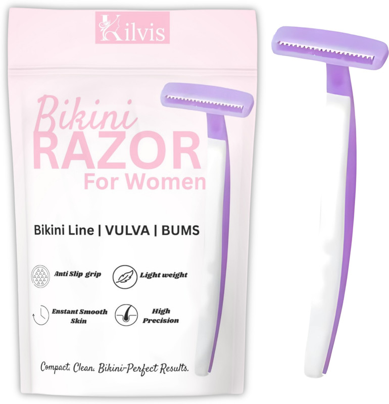 KILVIS Hair Removal Razor for Women – Safe Shaving for Bikini & Intimate, Women