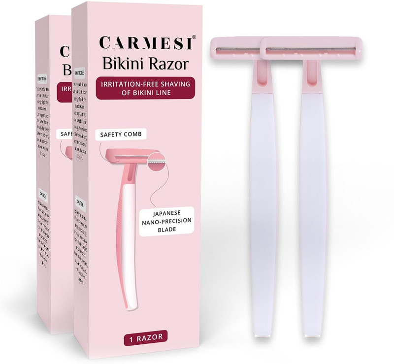 Carmesi Bikini Razor for Women | For Irritation-Free Shaving of Bikini Line, Women(Pack of 2)