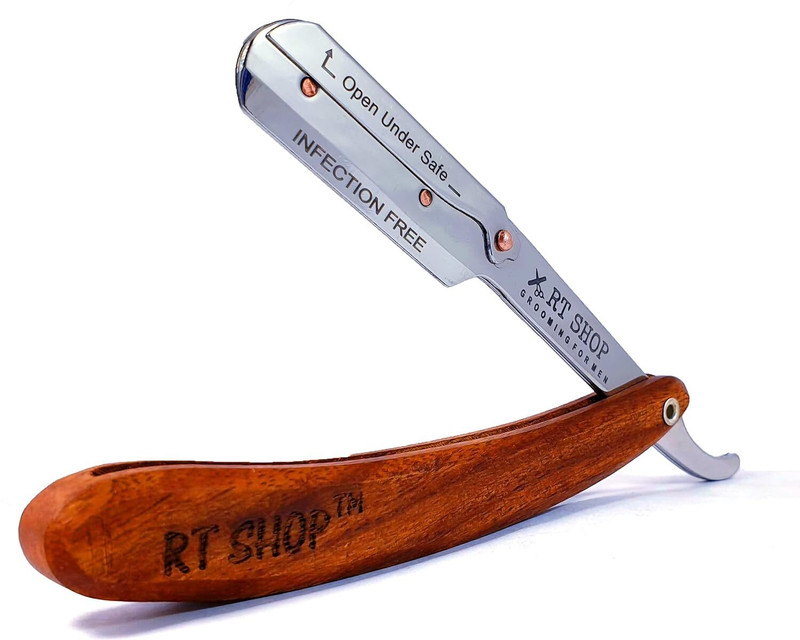 RT SHOP Water Proof Pure Wood Shaving Razor/Cut Throat Razors/For Men And Women, Men & Women