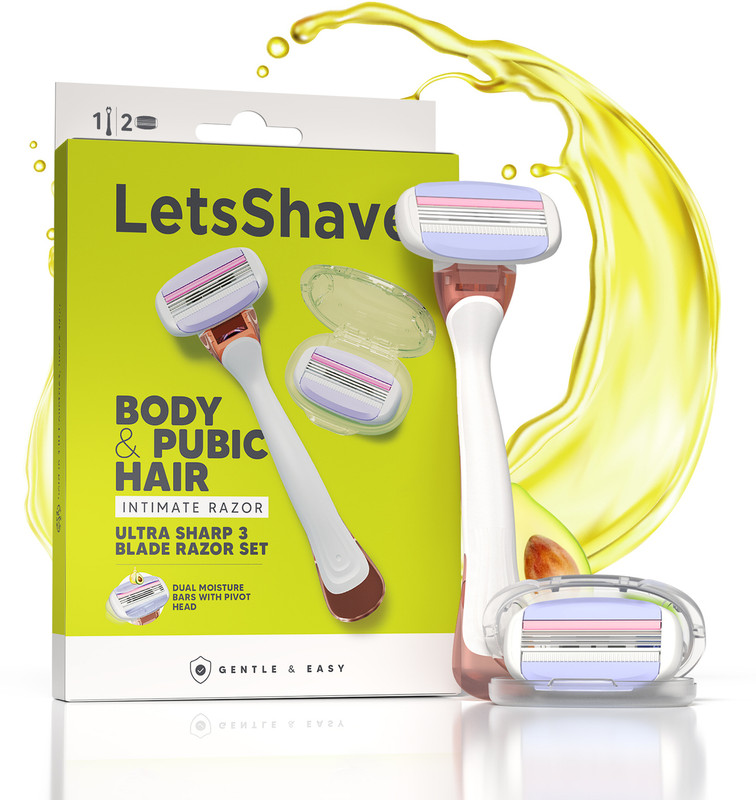 LetsShave Body and Pubic Hair Razor for Men, Intimate Razor | Private Part Razor, Men