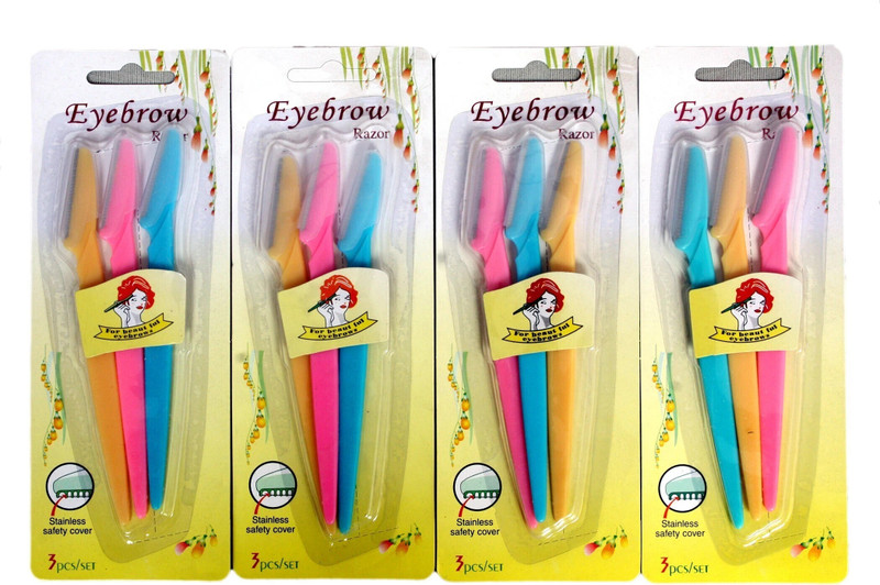 Optra Eyebrow Razor Disposable Razor (Pack of 12), Men(Pack of 12)