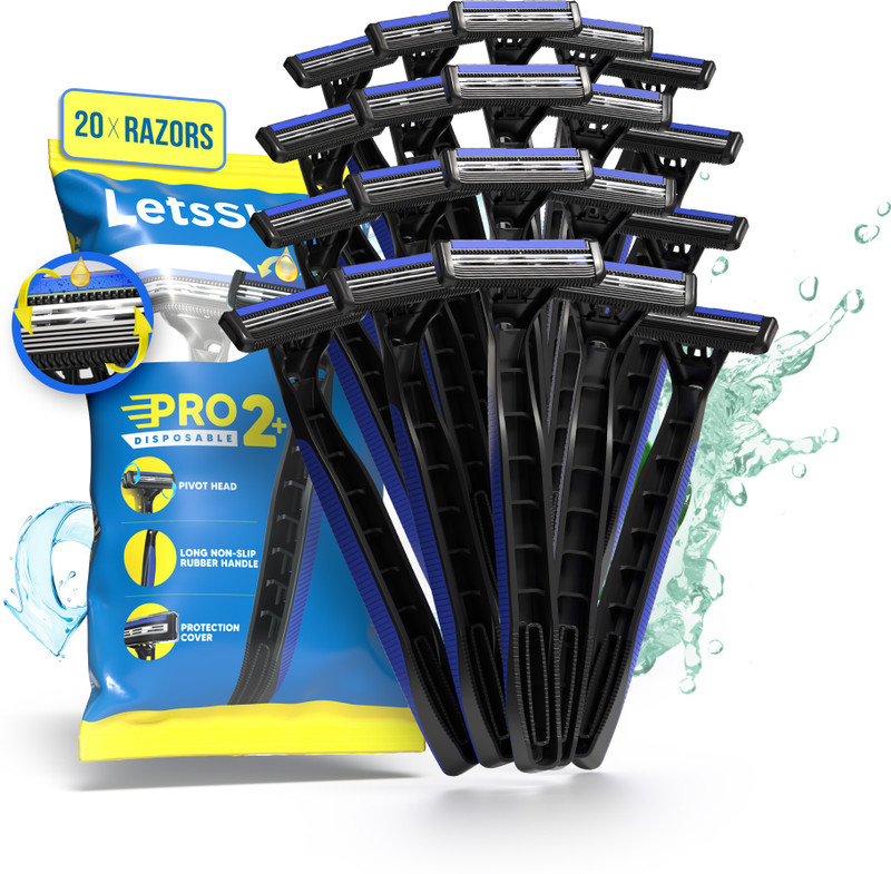 LetsShave Pro 2 Pack of 20, Men(Pack of 20)