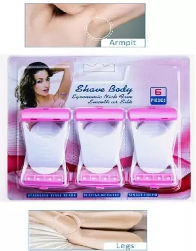 Aylily Blades Bikini Razor under arms shaver, hair remover, private part shaving, Men & Women(Pack of 6)