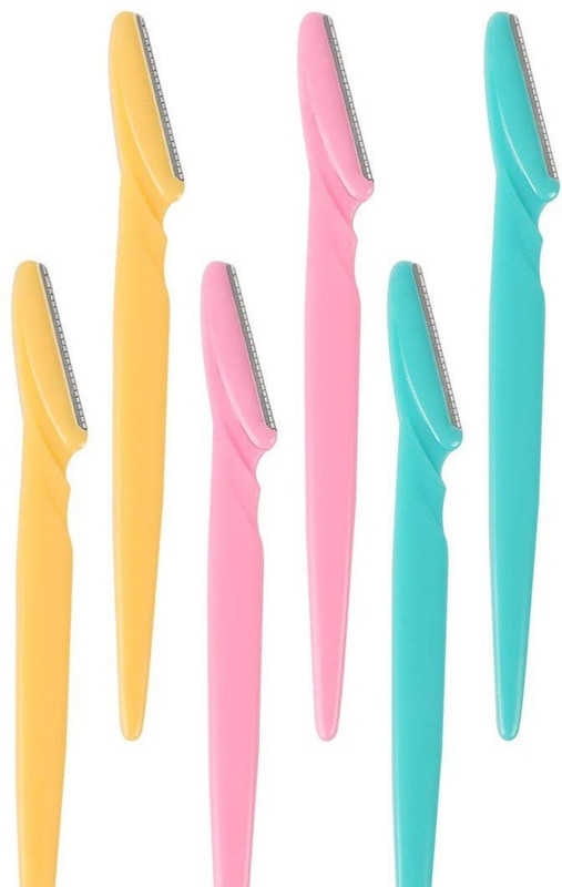 GFSU Eyebrow Razors, Eyebrow Trimmer, Portable Facial Hair, Face, Hand, Underarm, Body, Bikini, Arm, Leg, Chin, Chick Hair Remover with Precision Cover for Women and Men., Men & Women(Pack of 6)