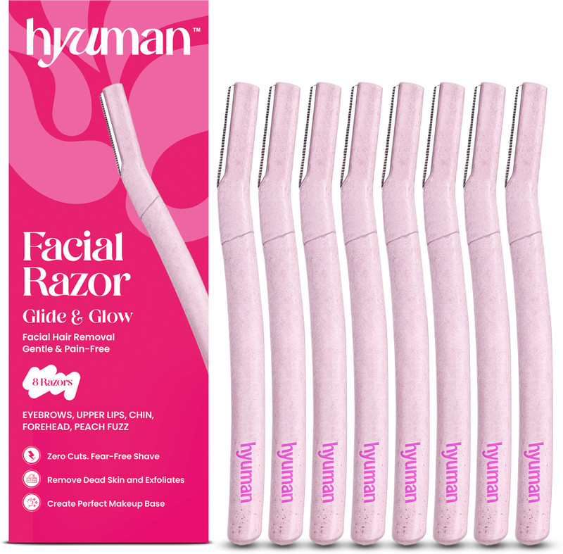 AZAH Reusable Face Razor For Women Facial Hair | Eyebrows, Upper Lip,Peach Fuzz,Chin|, Women(Pack of 3)