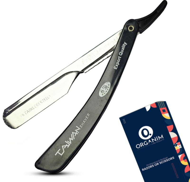 Organim care products Black Taiwan Model Ustra:Professional Barber Ustara for Beard Khat & Clean Shave, Men & Women