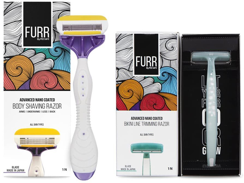 FURR By Pee Safe Body Shaving & Bikini Line Razor Combo For Women, Women(Pack of 2)