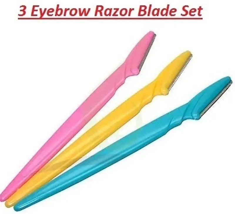 Beaulip Eyebrow Razor Painless Facial Hair Remover (Face Razor - 3), Men & Women(Pack of 3)