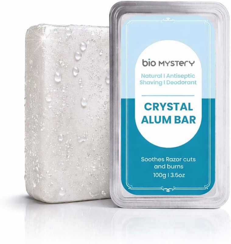 Bio Mystery Natural Alum Block (Fitkari) for Shaving – After Shave Styptic Shaving Soap(100 g)