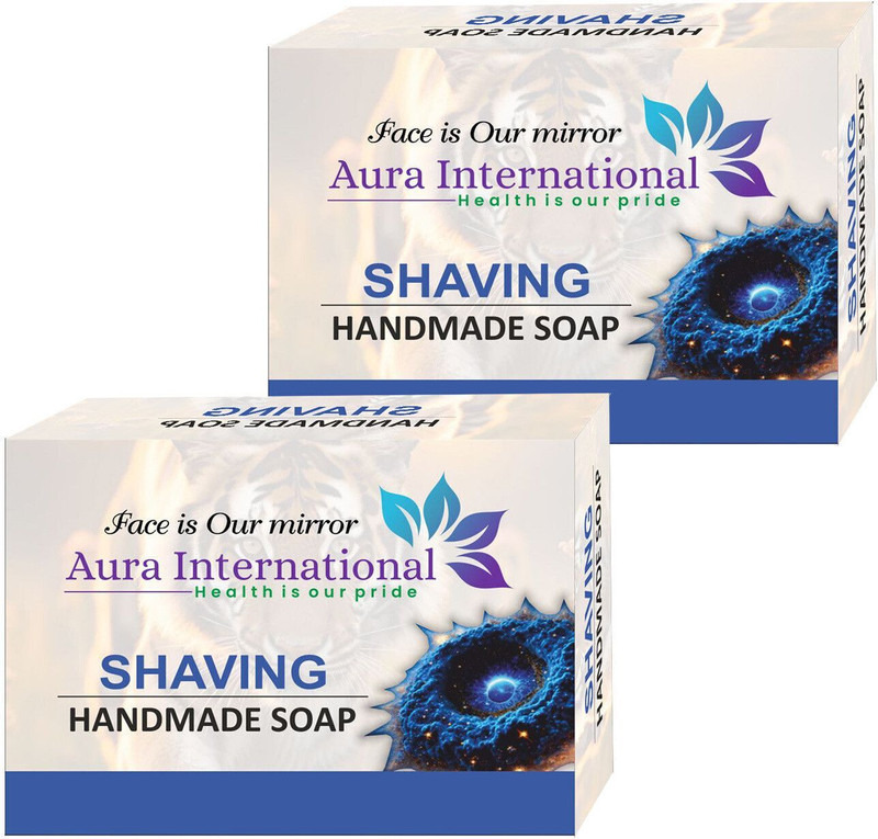 AURA INTERNATIONAL Shaving Handmade Soap | Shaving soap for men Shaving Soap(0.75 g)