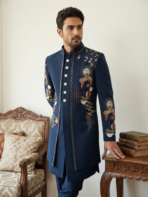 Jompers Embroidered Sherwani