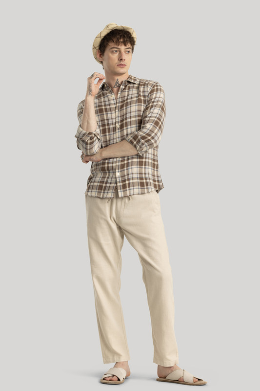 Snitch Men Checkered Casual Multicolor Shirt