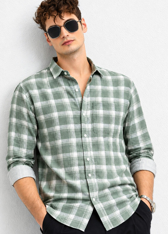 Jai Textiles Men Striped Casual Grey Shirt