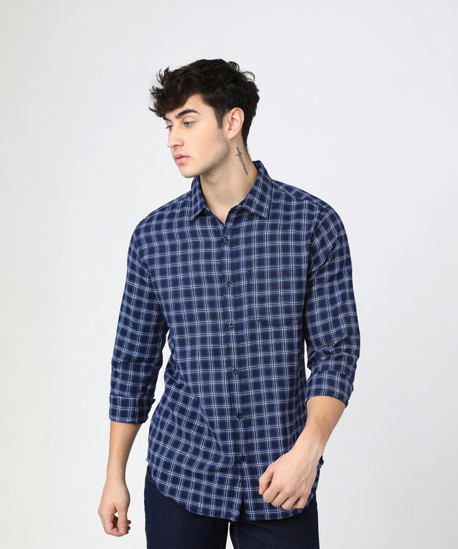 KETCH Men Checkered Casual Multicolor Shirt