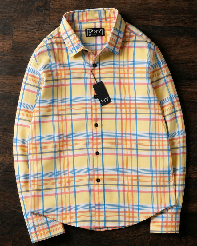 Lyphy Men Checkered Casual Multicolor Shirt
