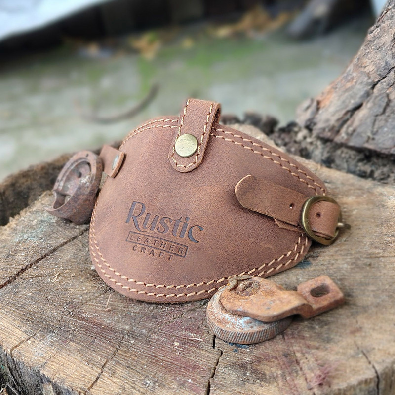 Rustic Craft Shoe Protector for Bike Riders Genuine Leather Rustic Brown Boots Shoe Cover(Adjustable Strep Pack of 1)