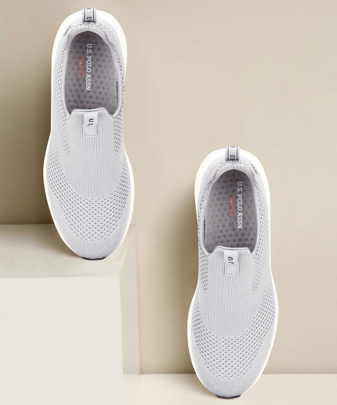 U.S. POLO ASSN. Slip On Sneakers For Men(Grey , 9)