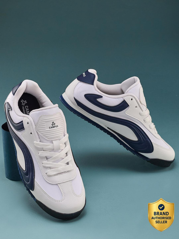CAMPUS RUSTLE Sneakers For Men(White , 8)