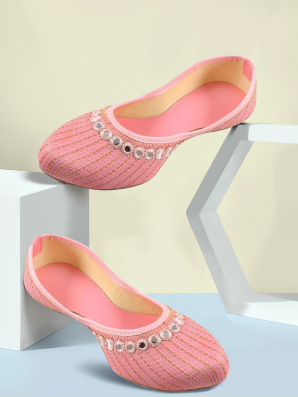 ZIYARAT COLLECTION Jutis Bellies For Women(Pink , 9)