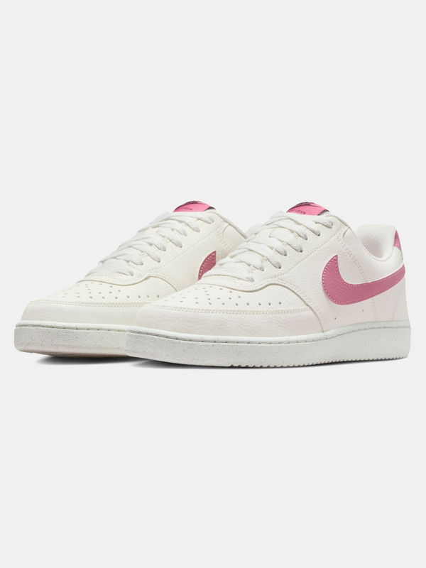 NIKE Court Vision Low Next Nature Sneakers For Women(White , 5)