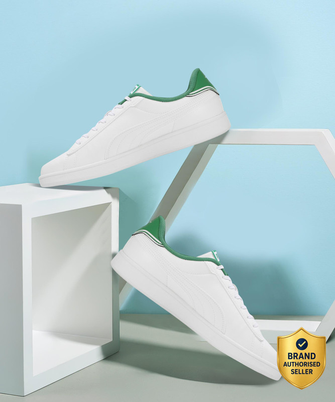 PUMA Smash Pop Sneakers For Men(White , 8)