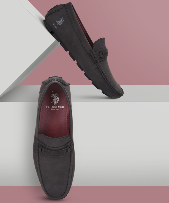 U.S. POLO ASSN. SCOTT Driving Shoes For Men(Black)