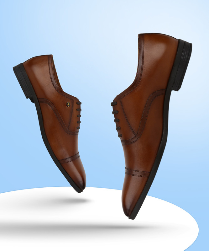 LOUIS PHILIPPE Oxford For Men(Tan , 6)