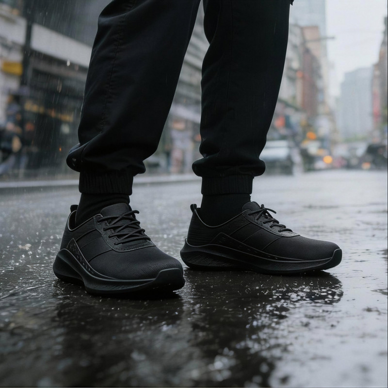 AJANTA Waterproof Sneakers For Men(Black , 10)