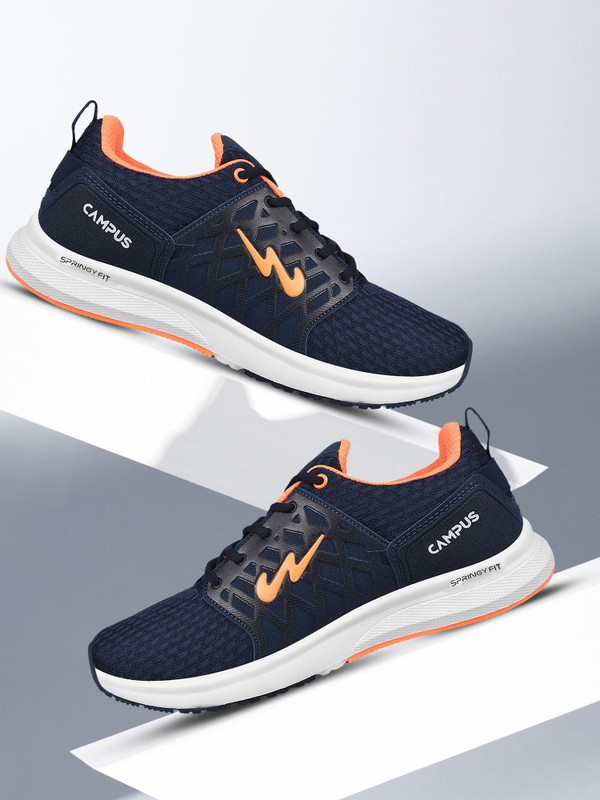CAMPUS RODEO PRO 's Sports | Cushioned Comfort | Breathable Mesh | Lace-Up Running Shoes For Men(Blue , 10)