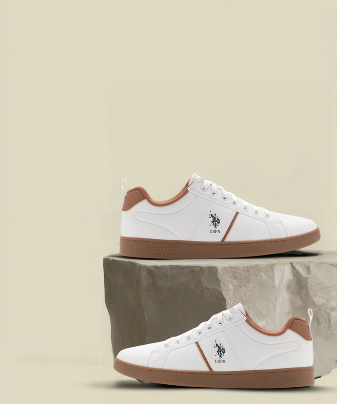 U.S. POLO ASSN. DORIM Sneakers For Men(Off White , 6)