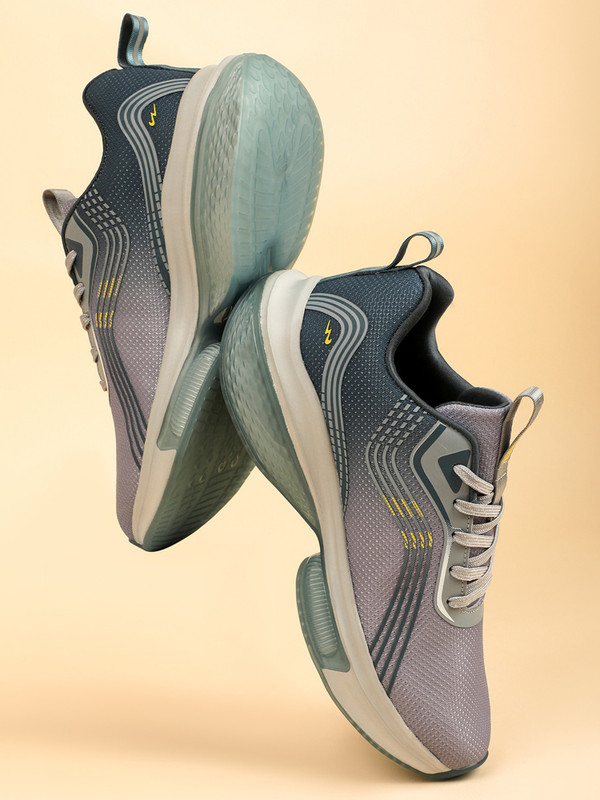 CAMPUS LAM 's Sports | Cushioned Insole with Support-Tech | Breathable Lace-Up Running Shoes For Men(Grey , 8)