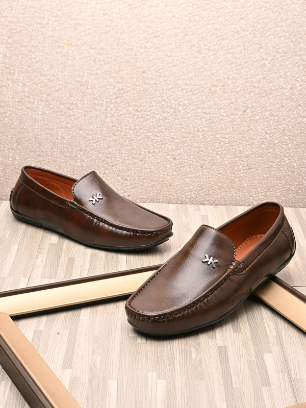 KILLER KL8040 Lightweight Casual Loafers|Soft Cushion Comfort|Easy SlipOn|Daily Wear Loafers For Men(Brown , 8)