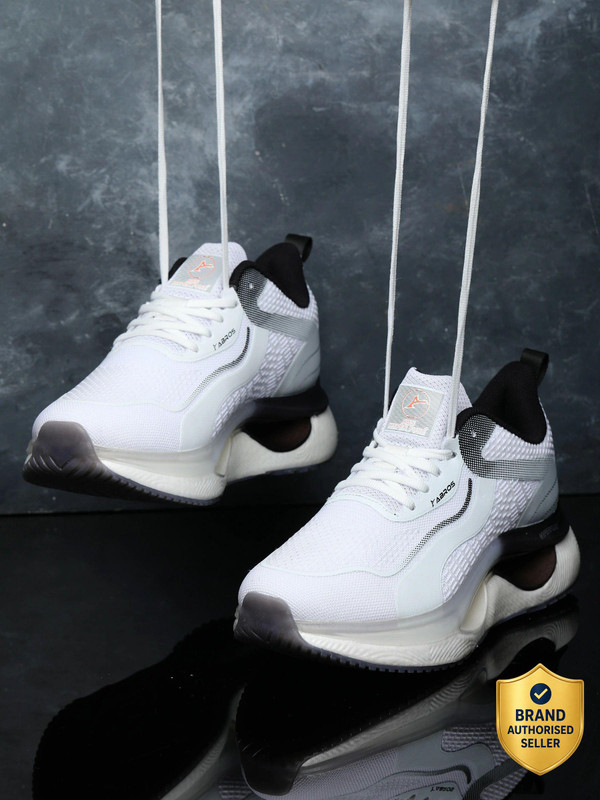Abros Sneakers For Men(Black, White , 6)