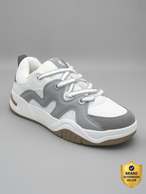 RED TAPE Men’s Sneakers for Casual Everyday Comfort Sneakers For Men(White, Grey , 10)
