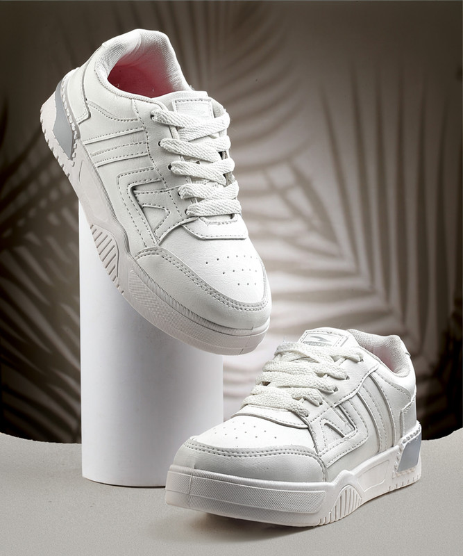 asian Sneakers For Women(White , 5)