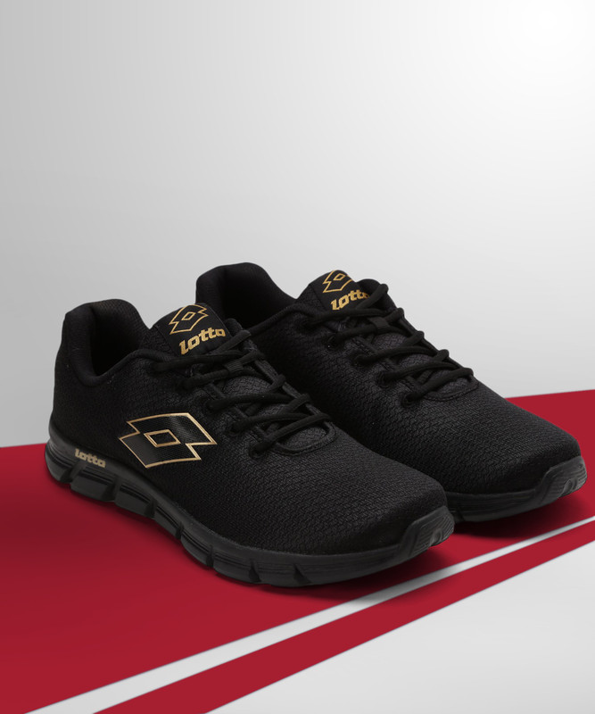 LOTTO VERTIGO BLK RUNNING SHOES For MEN 7 Running Shoes For Men(Black , 7 UK/India)