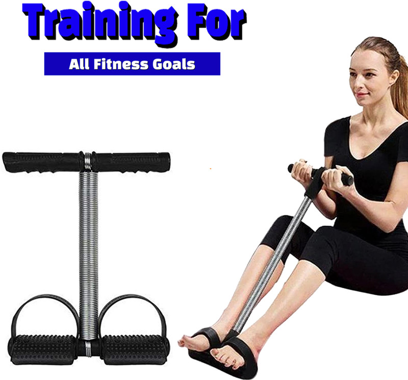 RASCO QUALITY STEEL SINGLE SPRING FOR WOMEN TUMMY TRIMMER Ab Exerciser(Black)