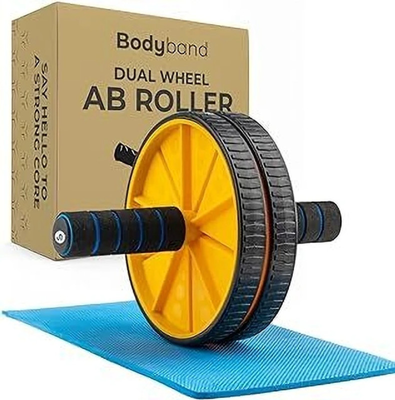 Lussata 2 WHEEL AB ROLLER Ab Exerciser(Yellow)