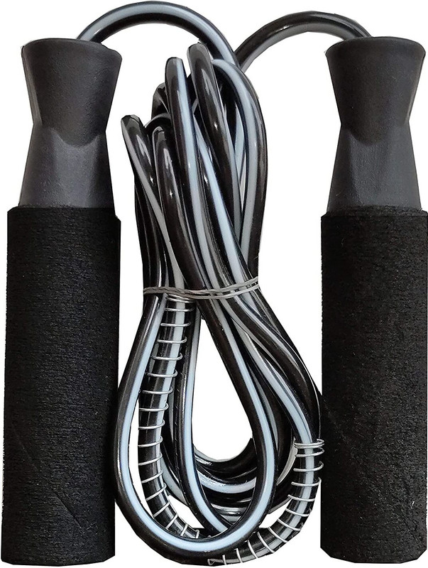 Addiction Skipping rope ball bearing black for kids, boys Ball Bearing Skipping Rope(Length: 275 cm)