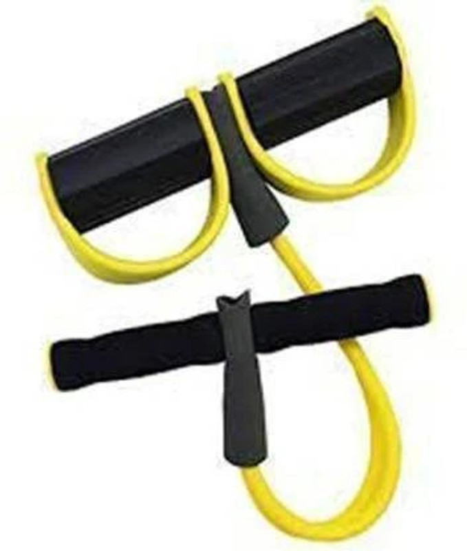 MBK IMPEX Waist Reducer Body Pull String , Rubber Pull Rope Exerciser Ab Exerciser(Yellow, Green)