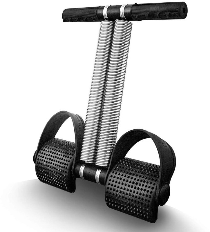 MAYOR Tummy Trimmer For Men and Women With DOUBLE Steel Spring Muscles and Ab Exerciser(Black)