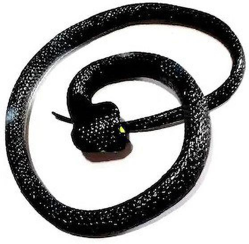 BBS DEAL Rubber Snake Toy with Realistic Look for Playset, PACK OF-1(Black)